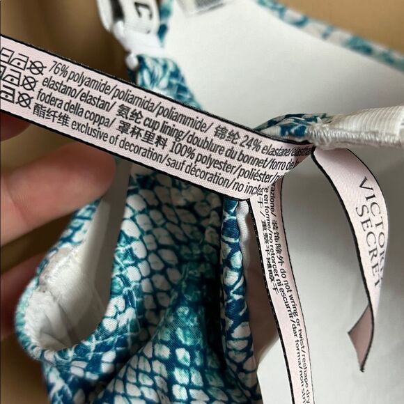 Victoria’s Secret Snake Print 32D T-Shirt Push Up Full Coverage Multi-Way Bra - Picture 4 of 4